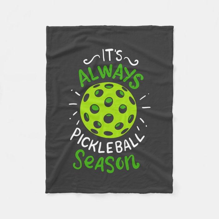 Pickleball - Pickleball Season Fleece Blanket | Zazzle.co.uk