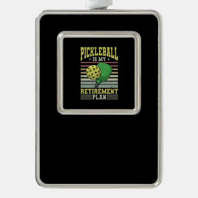 Pickleball - Pickleball Withdrawal Silver Plated Framed Ornament (Front)
