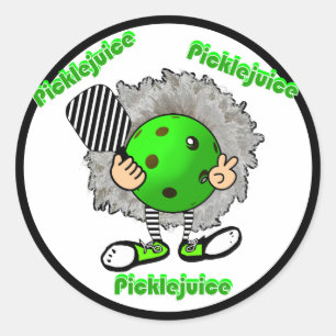 Pickleball Picklejuice Halloween Movie Inspired  Classic Round Sticker