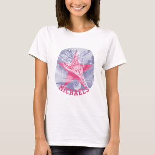Pickleball Pink Add Name Graphic T-Shirt