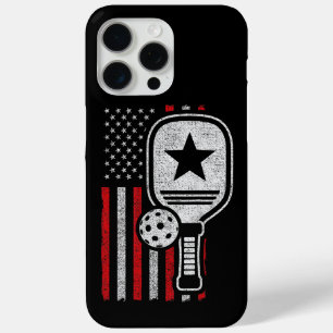 Pickleball Player - American Flag Pickleball - Pic iPhone 15 Pro Max Case