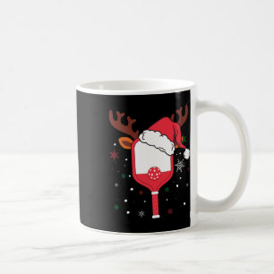 Pickleball Player Christmas Holiday Reindeer Xmas  Coffee Mug