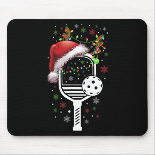 Pickleball Player Christmas Holiday Reindeer Xmas Mouse Mat