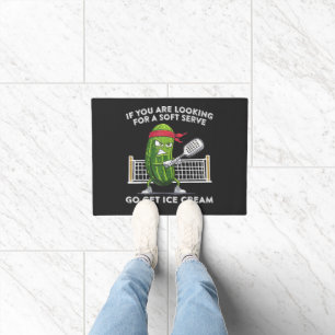 Pickleball Player Funny Doormat