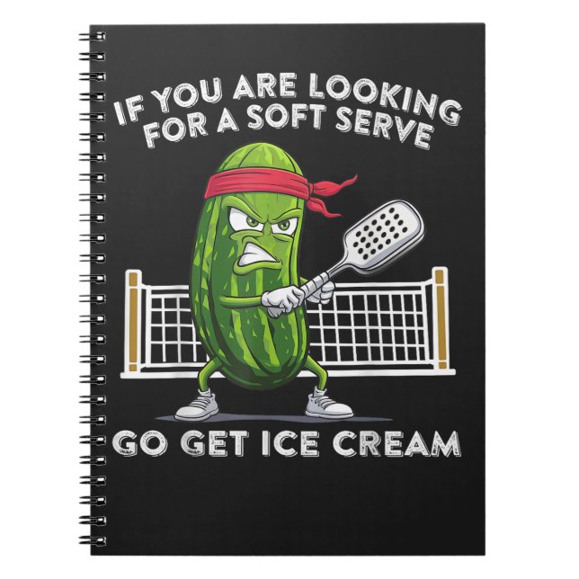Pickleball Player Funny Notebook (Front)