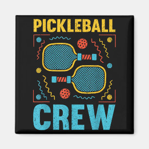 Pickleball player funny pickle ball pickleball cre magnet