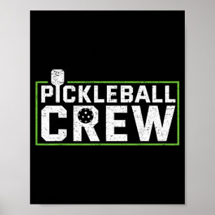 Pickleball player funny pickle ball pickleball cre poster