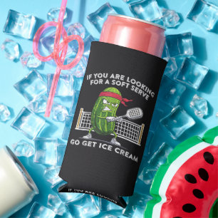 Pickleball Player Funny Seltzer Can Cooler