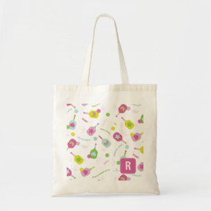 Pickleball Player Gift for Her Pink Personalised  Tote Bag