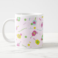 Pickleball Player Gift for Her Pink Speciality Mug