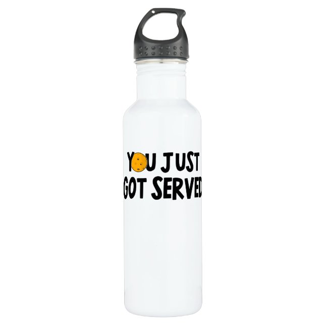 Pickleball Player Hobby Pickleball Saying Funny 710 Ml Water Bottle (Front)