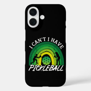 Pickleball Player I Cant I Have Pickleball Rainbow iPhone 16 Case
