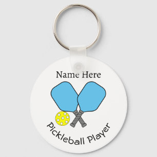 Pickleball Player Key Ring