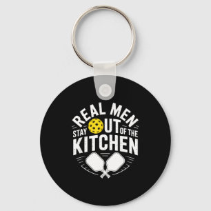 Pickleball player kitchen funny joke for enthusias key ring