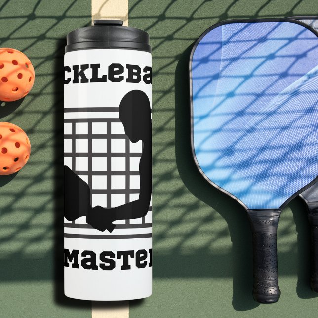 Pickleball player master winner custom name thermal tumbler (Creator Uploaded)