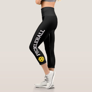 Pickleball Player Personalised Capri Leggings