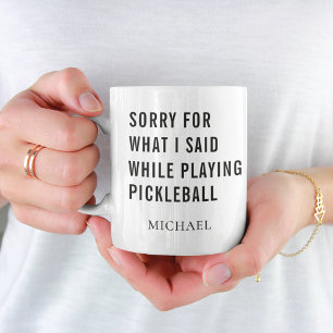 Pickleball Player Personalised Coffee Mug