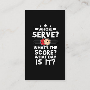 Pickleball Player -  Pickle Ball Athlete Hobby Business Card