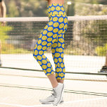 Pickleball Player Pickleball Pattern Royal Blue Capri Leggings<br><div class="desc">Stand out on the court with these fun pickleball capri leggings featuring high-waisted band.  Super comfy and cute these are perfect for tournament players,   rec players and just hanging out.</div>