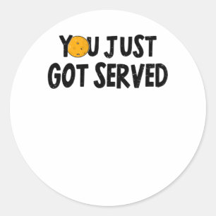 Pickleball Player Pickleball Saying Funny Hobby Classic Round Sticker