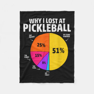Pickleball Player Quote Funny Pickleball Lover Gra Fleece Blanket