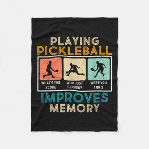 Pickleball Player Quote Funny Pickleball Lover Gra Fleece Blanket