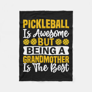 Pickleball Player Quote Funny Pickleball Lover Gra Fleece Blanket
