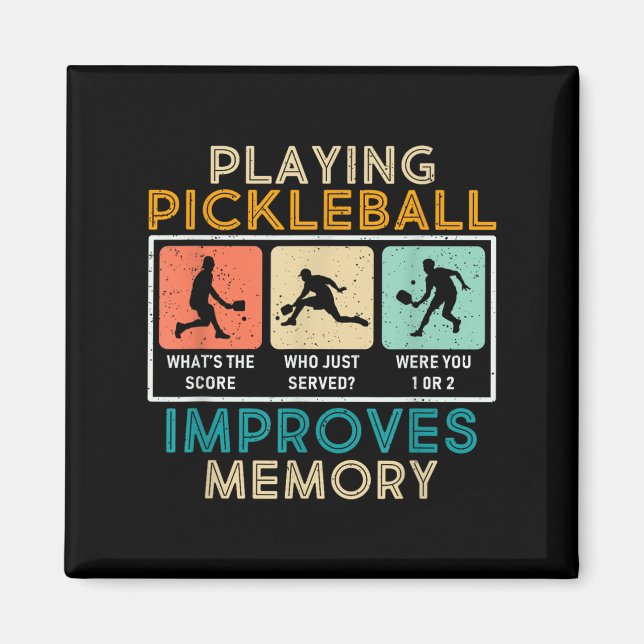 Pickleball Player Quote Funny Pickleball Lover Gra Magnet (Front)
