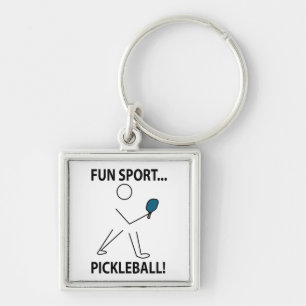 Pickleball Player Sports Fun Sport Pickleball Key Ring