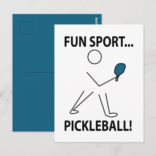Pickleball Player Sports Fun Sport Pickleball Postcard (Front/Back)