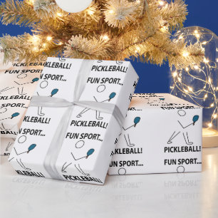 Pickleball Player Sports Fun Sport Pickleball Wrapping Paper