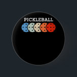 Pickleball Player Sports Lover 6 Cm Round Badge<br><div class="desc">Grab your Pickleball paddles and balls out the bag. Funny Pickle Ball Sport Design for everyone who loves the game and plays a set with a net outdoor.</div>