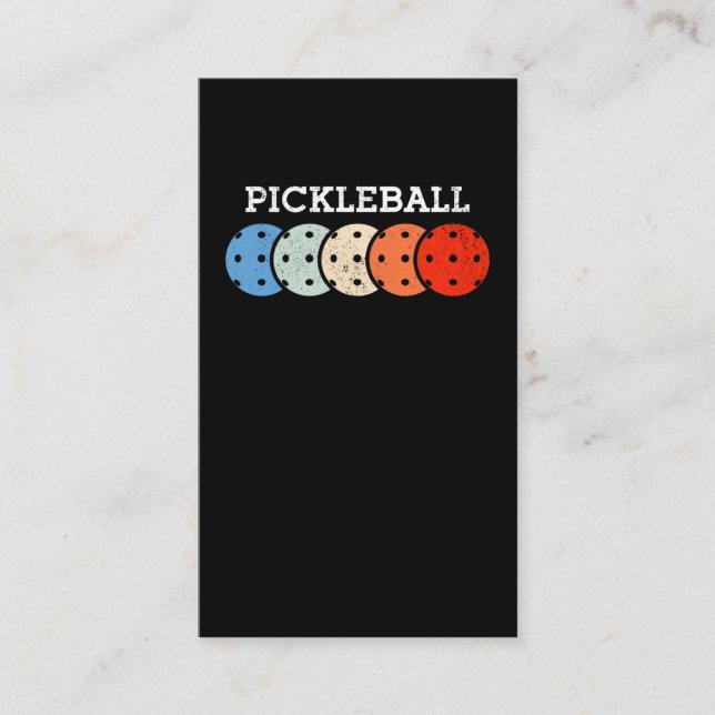 Pickleball Player Sports Lover Business Card (Front)