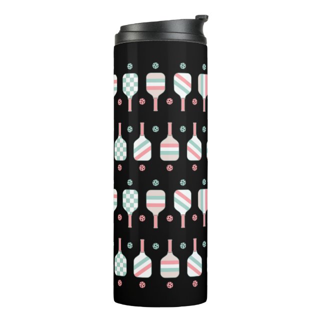 Pickleball Player  Thermal Tumbler (Rotated Left)