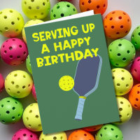 Pickleball Players Custom Message Birthday