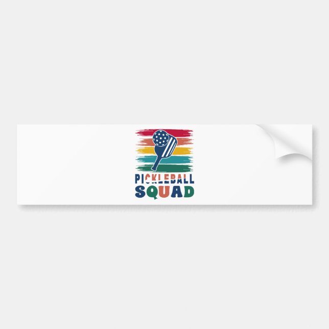 Pickleball Players Gift Idea Bumper Sticker (Front)