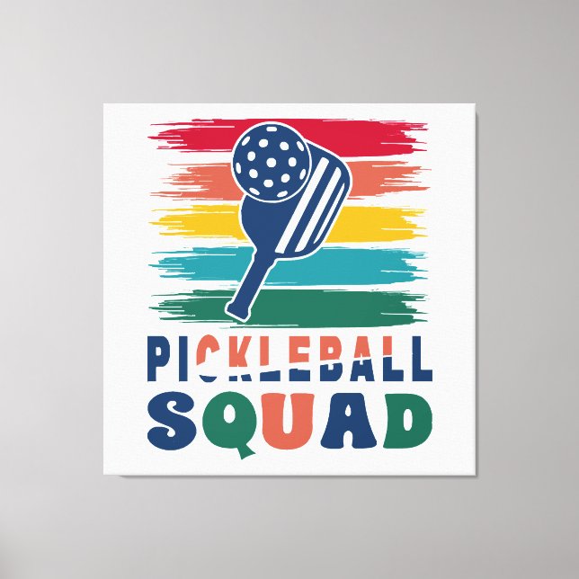Pickleball Players Gift Idea Canvas Print (Front)