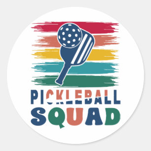 Pickleball Players Gift Idea Classic Round Sticker