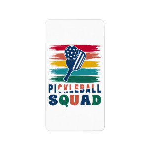 Pickleball Players Gift Idea Label
