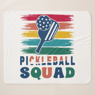 Pickleball Players Gift Idea Sherpa Blanket