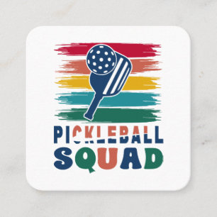 Pickleball Players Gift Idea Square Business Card