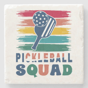 Pickleball Players Gift Idea Stone Coaster