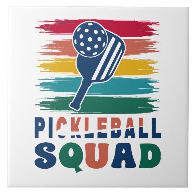 Pickleball Players Gift Idea Tile (Front)