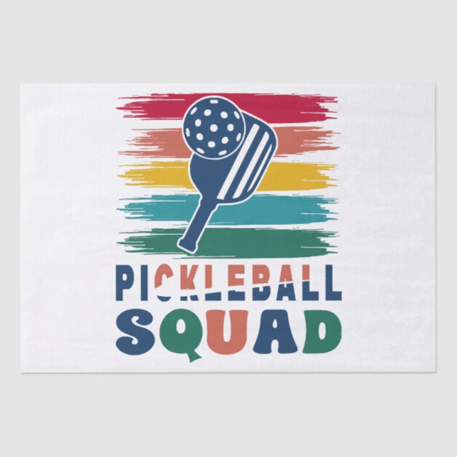 Pickleball Players Gift Idea Tissue Paper (Front)