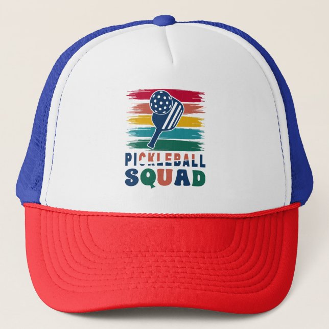 Pickleball Players Gift Idea Trucker Hat (Front)