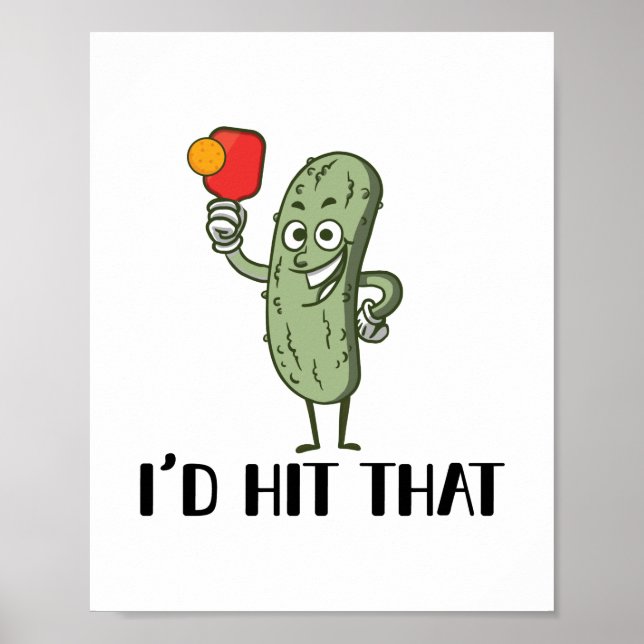 Pickleball Players | Sport Paddleball Gifts Poster (Front)