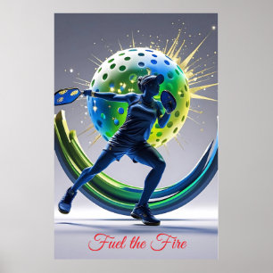Pickleball Power Smash – Energy in Motion Poster