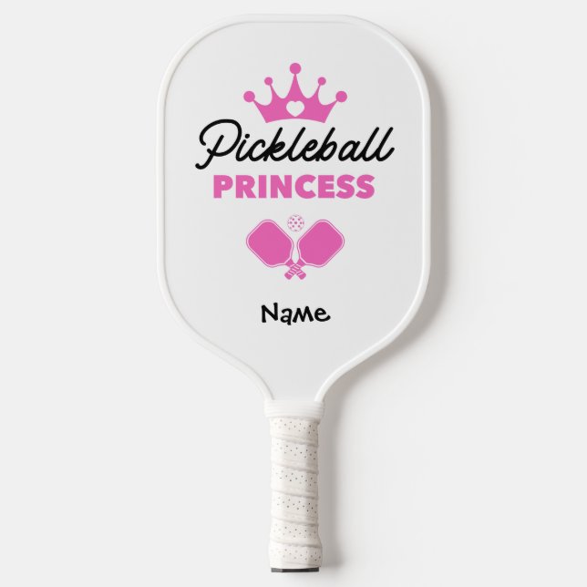 Pickleball Princess Pink Personalised Paddle (Front)
