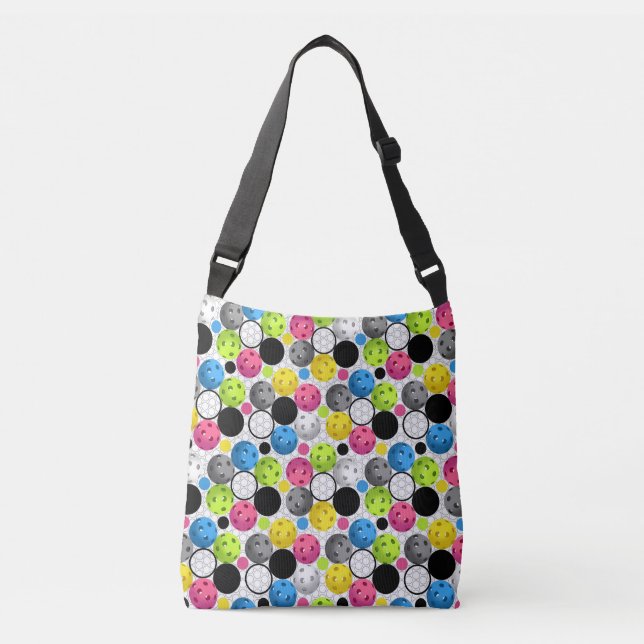 Pickleball Print Crossbody Bag (Front)