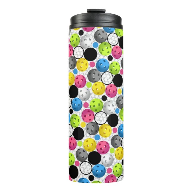 Pickleball Print Thermal Tumbler (Front)